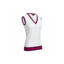 Callaway Polo Knit Tank Sleeveless Weiß/Pink Damen UK XL