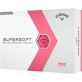 Callaway Golfball SuperSoft Pink Matt 12 Bälle