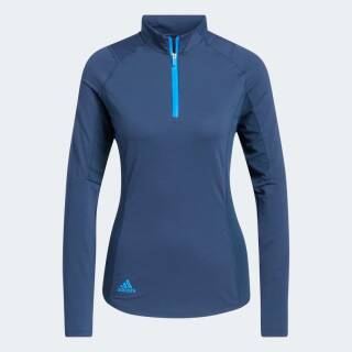 Adidas Layer Heat Ready Mock Longsleeve Blau Damen
